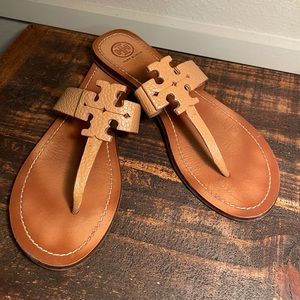 Tory Burch Cognac Sandals size 10